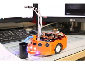 akıllı robot araba arduino cerbero mühendislik otomatik özerk otonom araç rekabet dc motor drone ır sensörü led ışık yakınlık rc Robotik romecup alışveriş Ultrasonik sensör 3d print model - Mito3D