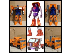 huffer modifications 3d printing action figure transformers toy 3d print model - Mito3D