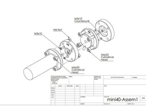adapter ati mini40 force torque sensor kuka lwr robot 3d printer accessories 3d print model - Mito3D