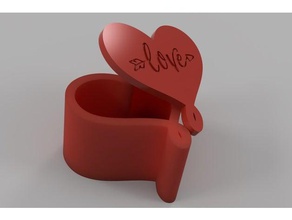 heart-shaped-box - Organisation box Herz Herz-box valentines Tag 3d print model - Mito3D