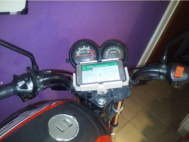 Handy-Unterstützung einstellbare Motorrad 3d Drucker Zubehör Fahrrad Zelle Handy gps gps-mount mount Unterstützung 3D print model - Mito3D