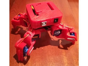 spider-Roboter 3d-drucken arduino mega micro-servo Vierbeiners 3d print model - Mito3D
