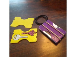 slim carteira porta-chaves organização 3d print model - Mito3D