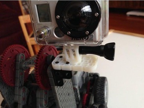vex iq gopro adapter bracket model robots mount robotics 3d print model - Mito3D