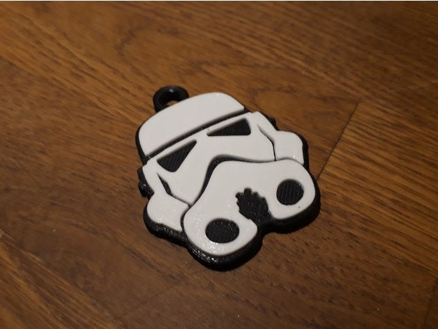 classique stormtrooper trousseau de clés porte-clés un star wars 3D print model - Mito3D