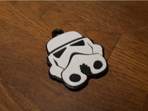 classic stormtrooper als Schlüsselanhänger keychain star wars 3d print model - Mito3D