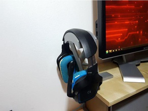 headphone stand computer 155mm 34mm clamp desk ekby laiva ikea linnmon xdr4g0nx 3d print model - Mito3D