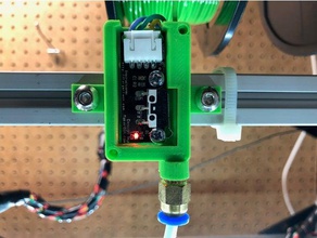 2020 mountable mechanical filament sensor bowden connector 3d printer accessories extrusion 3d print model - Mito3D