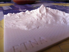 mount etna volcano geography italy science sicily 3d print model - Mito3D