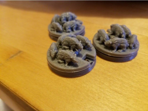 mindthief rat swarm gloomhaven games 3D print model - Mito3D
