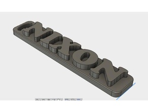 nixon trousseau de clés porte-clés 3d print model - Mito3D
