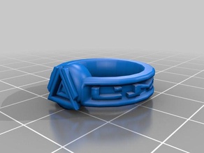 runescape - anello di parentela anelli gioco la vecchia scuola 3d print model - Mito3D