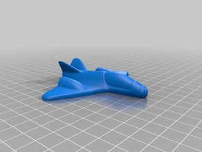 snubnose jet plane toys & games airplane toy 3d print model - Mito3D