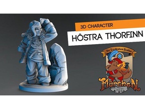 hostra thorfinn toys & games character norse role playing 3d print model - Mito3D