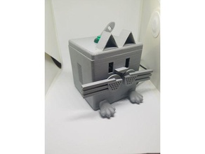 aiy kitty electronics adabot cat goggle kit google home mini voice 3d print model - Mito3D