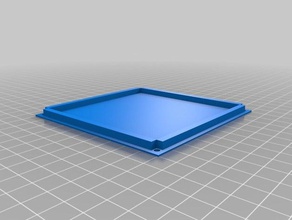 100 mm box lid screw holes containers 100mm 3d print model - Mito3D