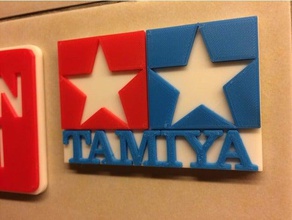 tamiya logo de couleur les signes et logos 3d print model - Mito3D