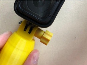 gopro bouton de 20mm la caméra datheus fixation 3d print model - Mito3D