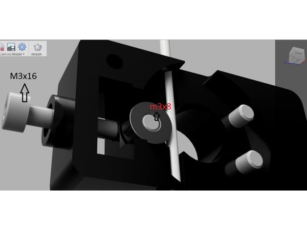 feeder cetus3d ajustable pressure 3d printer parts 3D print model - Mito3D