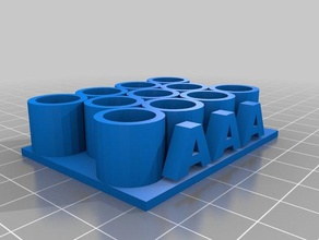 aaa battery holder hobby 3d print model - Mito3D