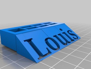 usb holder computer change name costomizable 3d print model - Mito3D