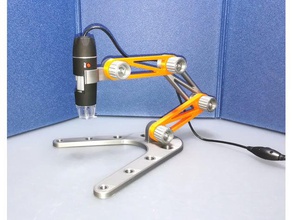 usb adaptateur de microscope stand modulaire l'électronique créé freecad le 3d print model - Mito3D