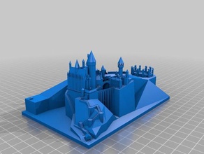 hogwarts 3d-drucken 3d print model - Mito3D
