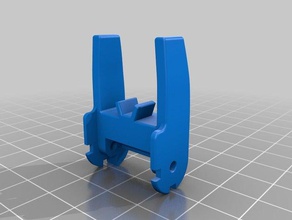flip-up à l'arrière de la vue ris rail pièces airsoft magpul mbus picatinny le 3d print model - Mito3D