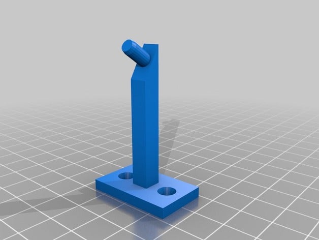 carrera wandhalter breit mit bohrung 3d-drucken slotcar 3D print model - Mito3D