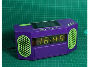 webradior veilwifi ménage l'alarme de l'horloge - horloge webradio 3d print model - Mito3D