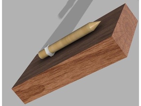 pencil anti-roll helper art holder 3d print model - Mito3D