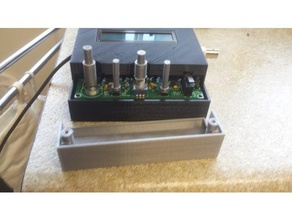 qrp labs qcx case - alternative top front part electronics amateur radio hamradio 3d print model - Mito3D
