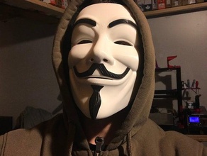 anonymous mask costume cosplay prop halloween 3d print model - Mito3D