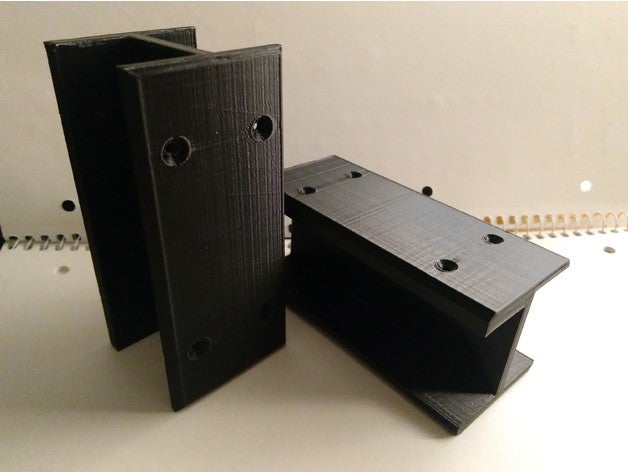 linnmon Tisch kallax Regal - Anschluss-fitting & cable-guides Ersatz-Teile die Kabelführung Kabel-management Möbel ikea hack 3D print model - Mito3D