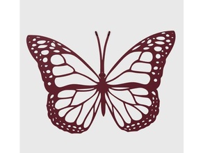 papillon monarque amulette bijoux alajaz animal le les insectes un trousseau de clés 3d print model - Mito3D