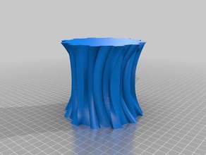 ausgeformte vase Skulpturen 3d print model - Mito3D