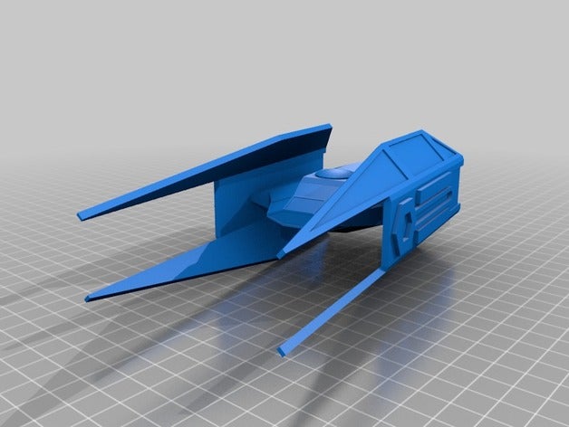 tie silencer sw tlj vehicles star wars last jedi 3D print model - Mito3D