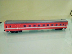 modification russian passanger coach h0 scale 1 87 mechanical toys 3d print model - Mito3D