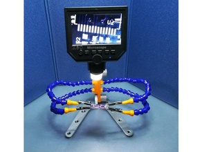 helping hands modulare stand l'elettronica creato freecad mano terza usb microscopio 3d print model - Mito3D