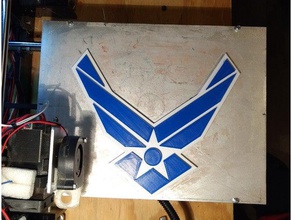united states air force logo signs & logos 3d print model - Mito3D