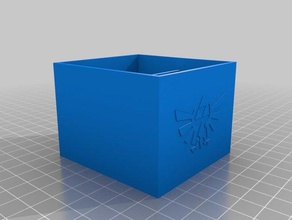 triforce de la boîte tags nfc amiibo les jeux vidéo légende zelda 3d print model - Mito3D