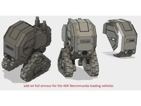 add-on full arnour 40k necromunda loading vehicles 3d printing 28mm dxsus miniature warhammer wh40k 3d print model - Mito3D