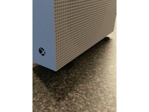 xbox s um suporte vertical simplificado jogos de vídeo one stand 3d print model - Mito3D