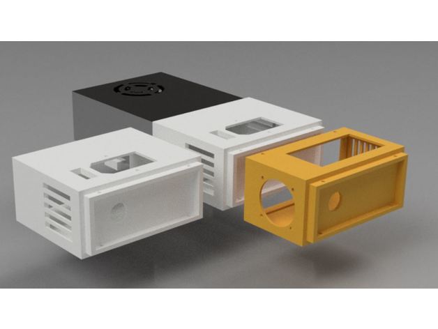 modular psu holder fusion files 3d printer accessories 2020 delta kossel cover mount 3D print model - Mito3D