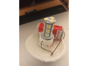 glowing moon simple switch light 3d print model - Mito3D