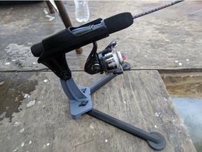 gelo vara de pesca titular esporte & ao ar livre ajustável bottop a no suporte haste 3d print model - Mito3D