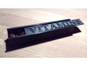 vitamine pillole di dialogo cucina & sala da pranzo 2 go box una settimana tablet le 3d print model - Mito3D