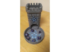 astral elder sign dice tower toy & game accessories cthulhu 3d print model - Mito3D