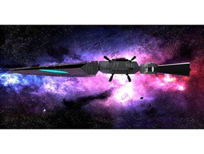 spacedock's guinevere 3d printing slash scifi spacedock spaceship youtube 3d print model - Mito3D