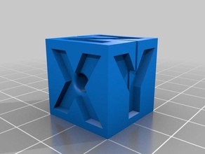 xyz calibration cube - 4mm od tube cutting jig 3d printer accessories ptfe cutter 3d print model - Mito3D